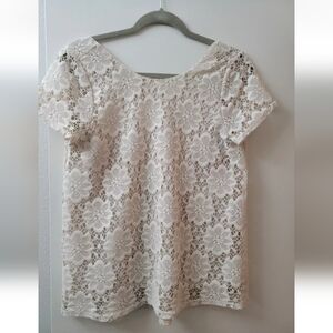 Show Me Your Mumu Cream Floral Low Back Top XS